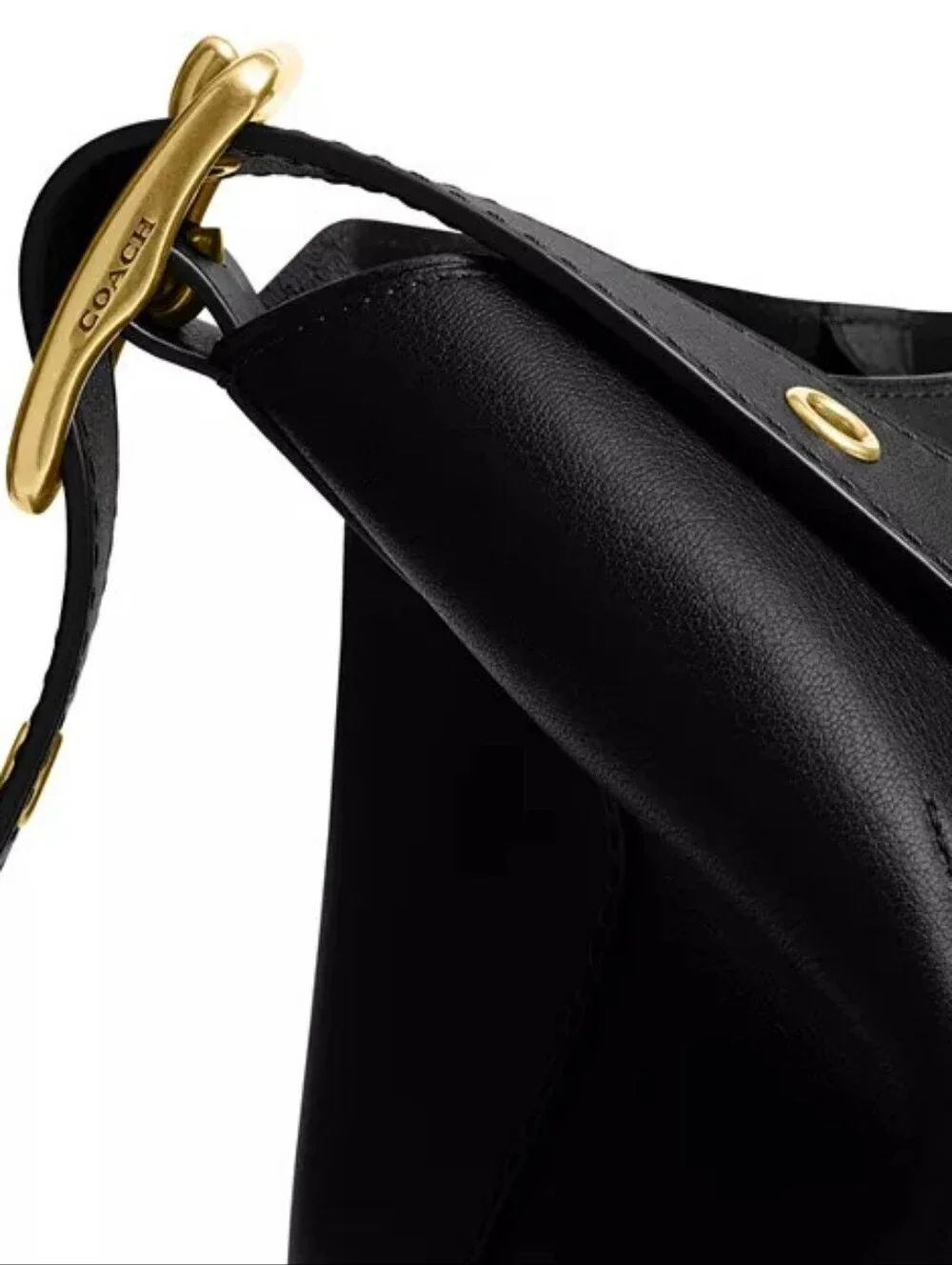 COACHBleecker Leather Bucket Bag-Black NWT Authentic
